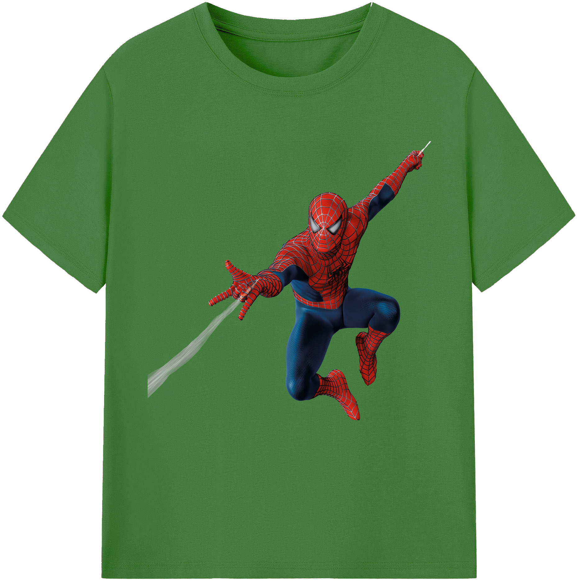 （画像用） Spider Man スパイダーマン レディースカジュアルプリントTシャツ（綿100％）